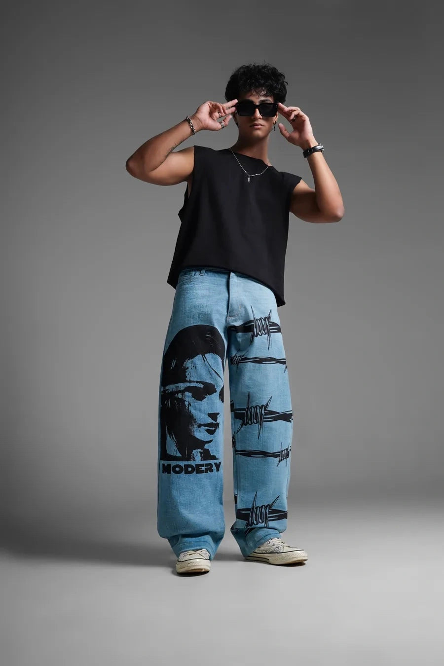 Fence Light Blue Denim Pant