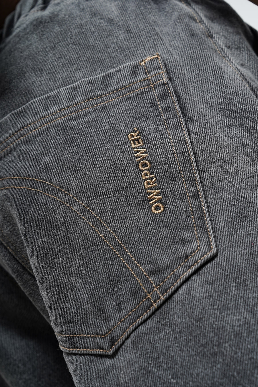 Distressed Grey Denim Pants