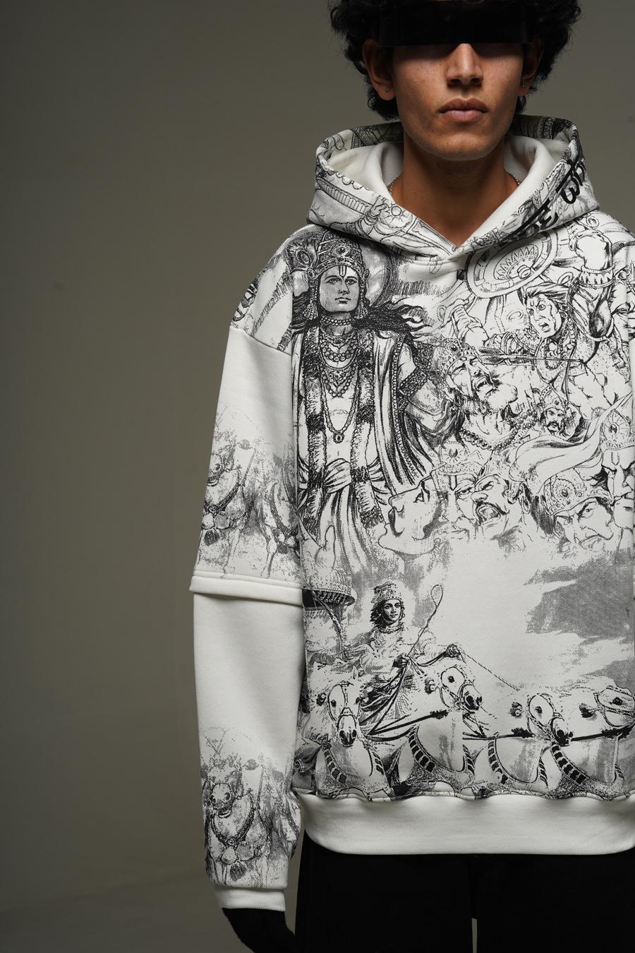 Sweatshirt White Ranbhoomi