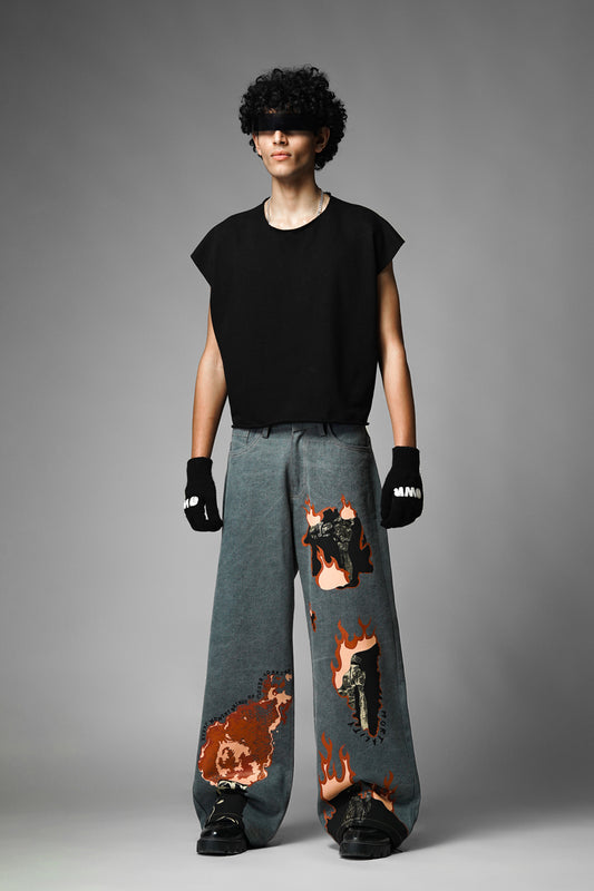 Mortality Grey Denims