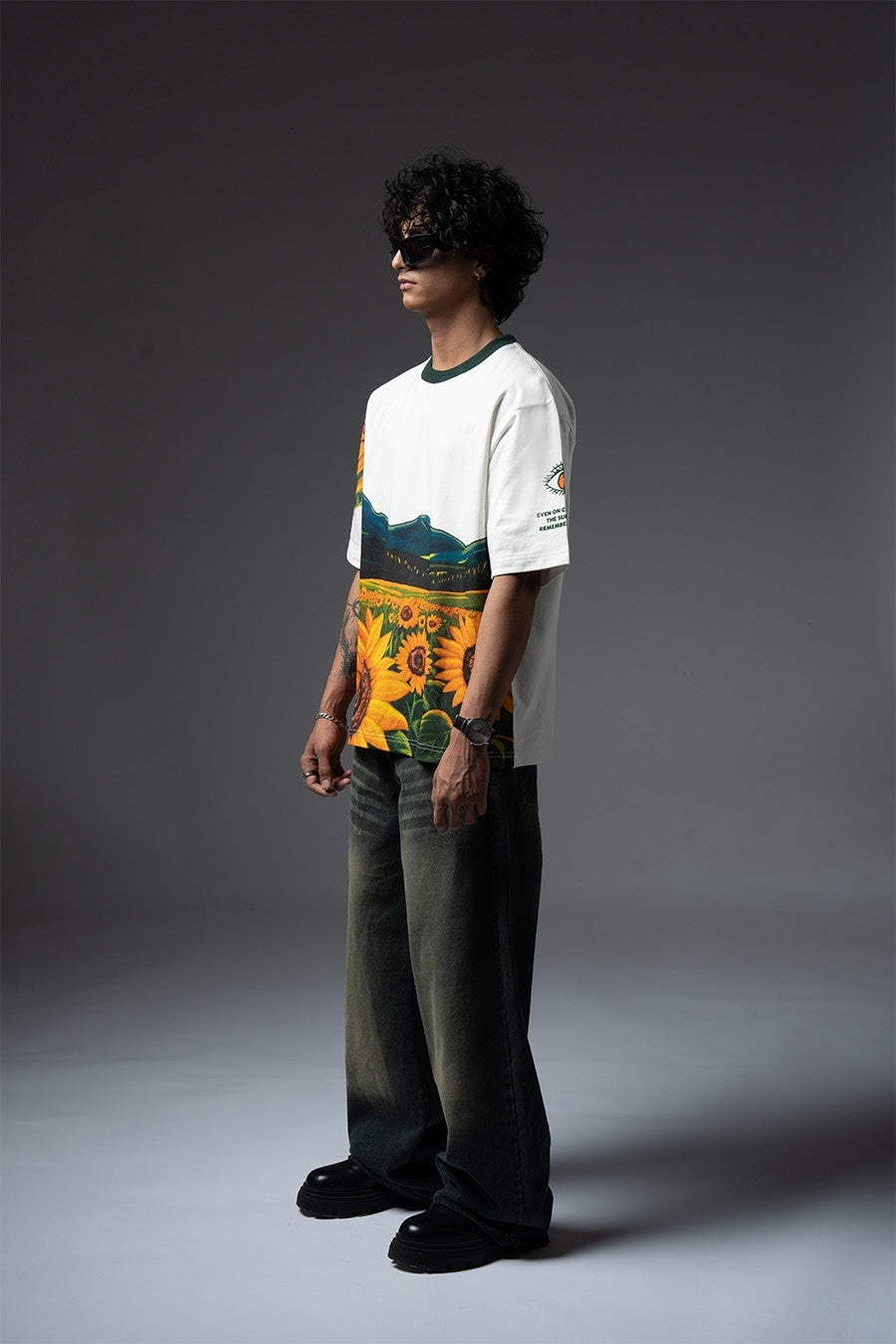 SurajMukhi White Tshirt