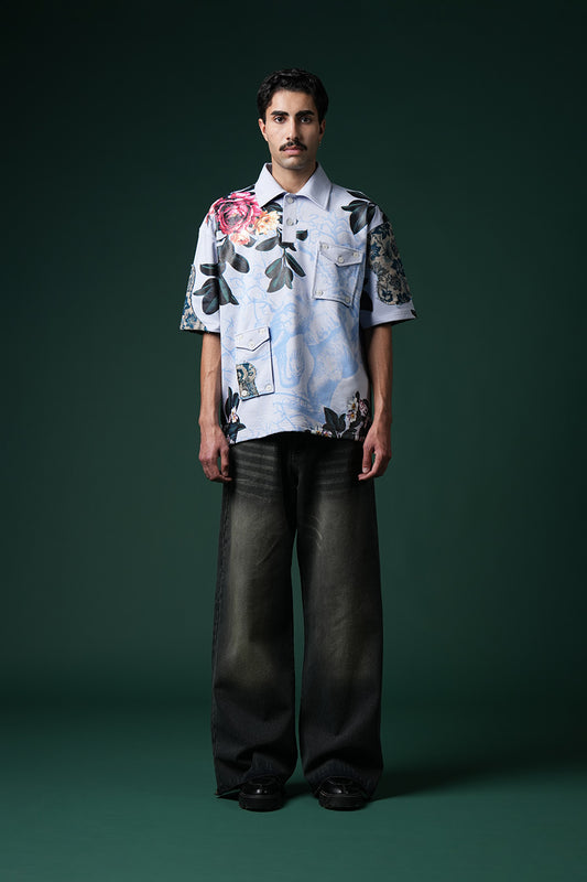 Neelvan Bloom Polo T-shirt