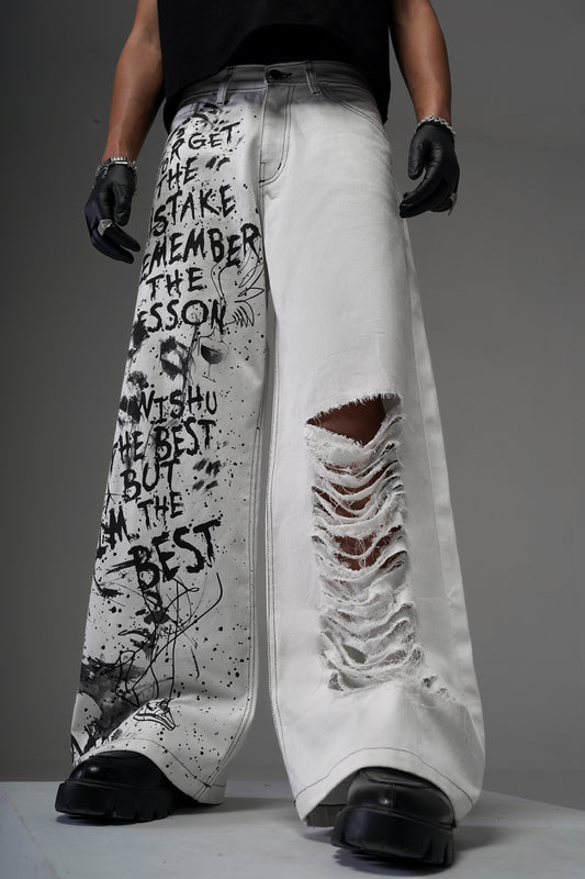 Expressionist White Denims