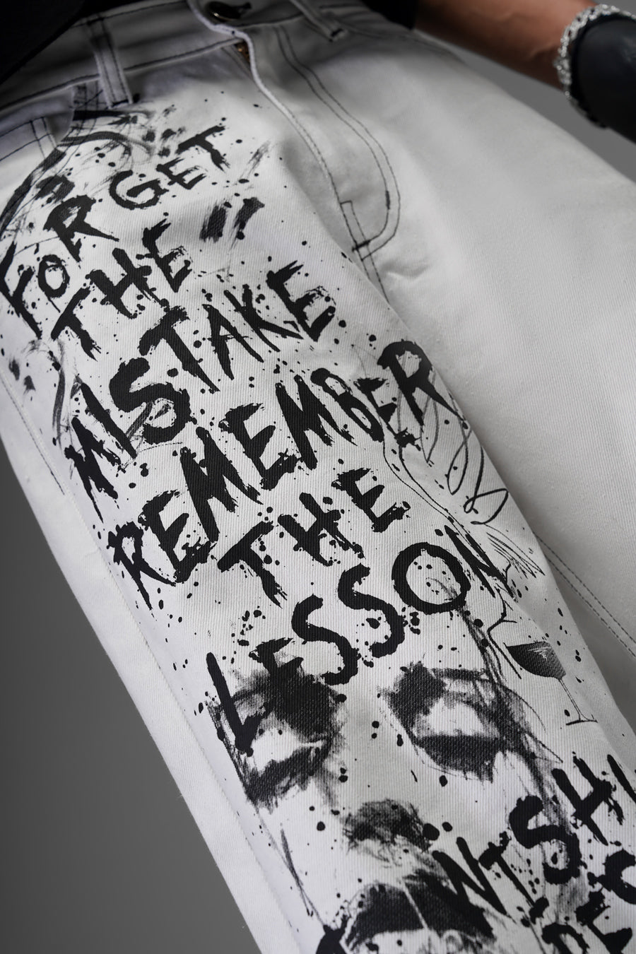 Expressionist White Denims