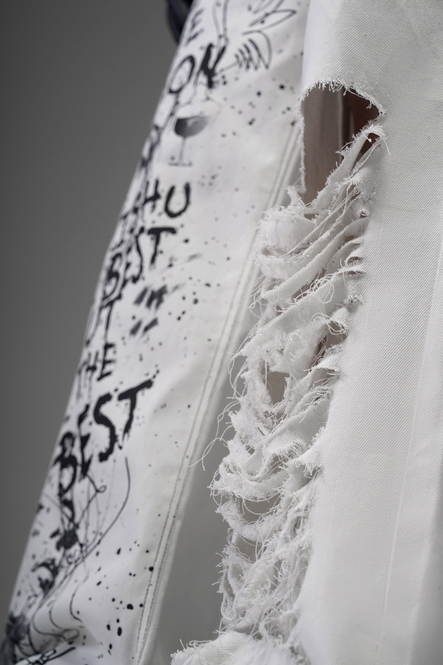Expressionist White Denims