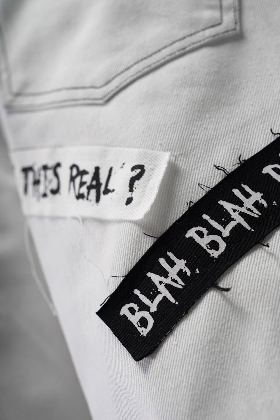 Expressionist White Denims