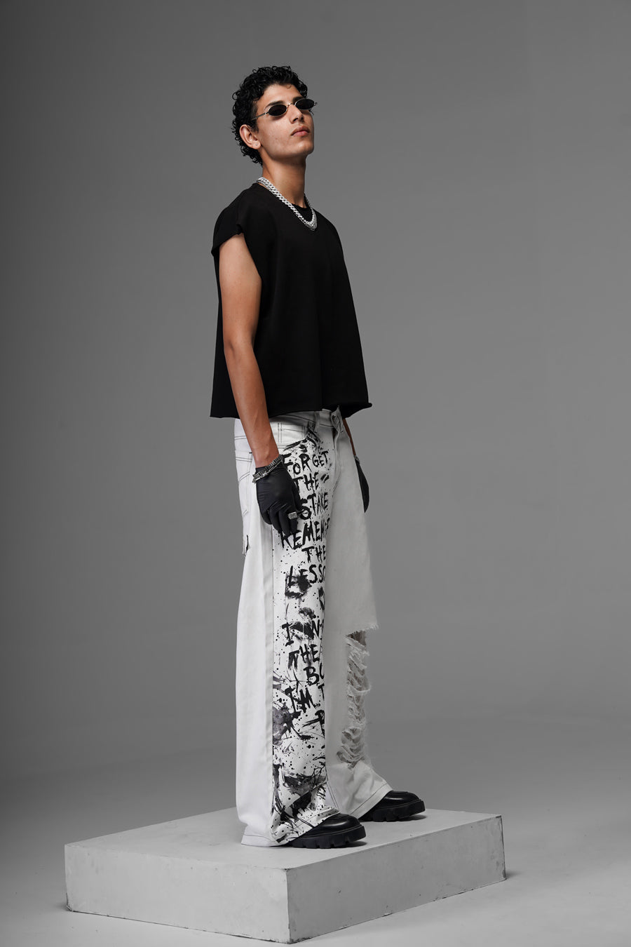 Expressionist White Denims