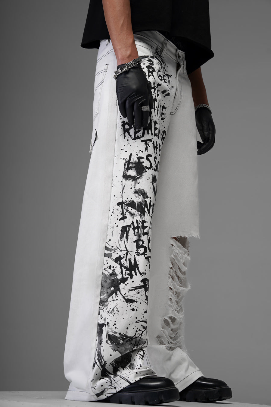Expressionist White Denims