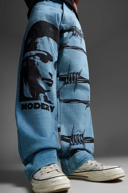 Fence Light Blue Denim Pant