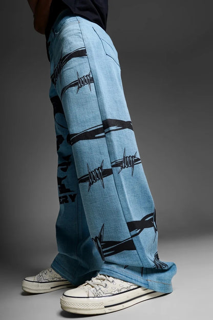 Fence Light Blue Denim Pant