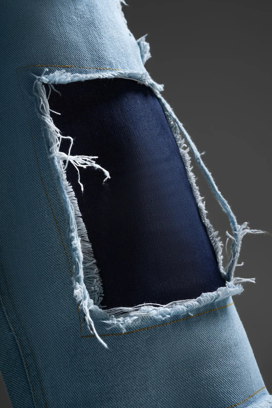 Loose Fit Ripped Denim Pants