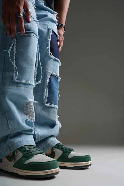 Loose Fit Ripped Denim Pants