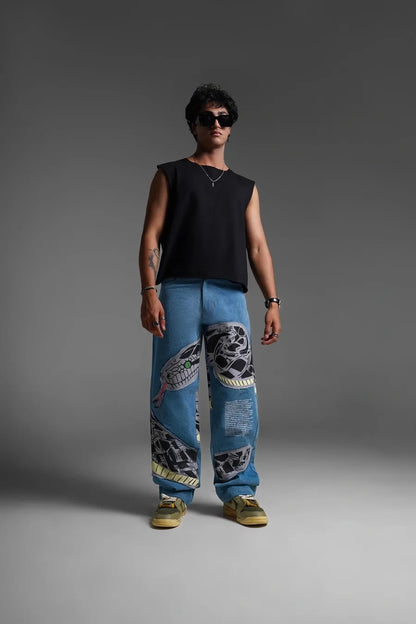 Serpentine Stitch Pants
