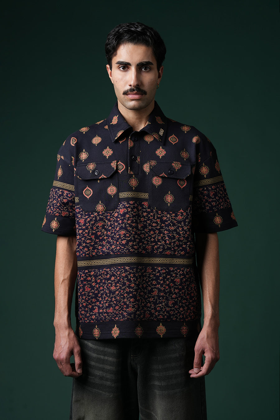 Jungle Glyph Polo T-shirt