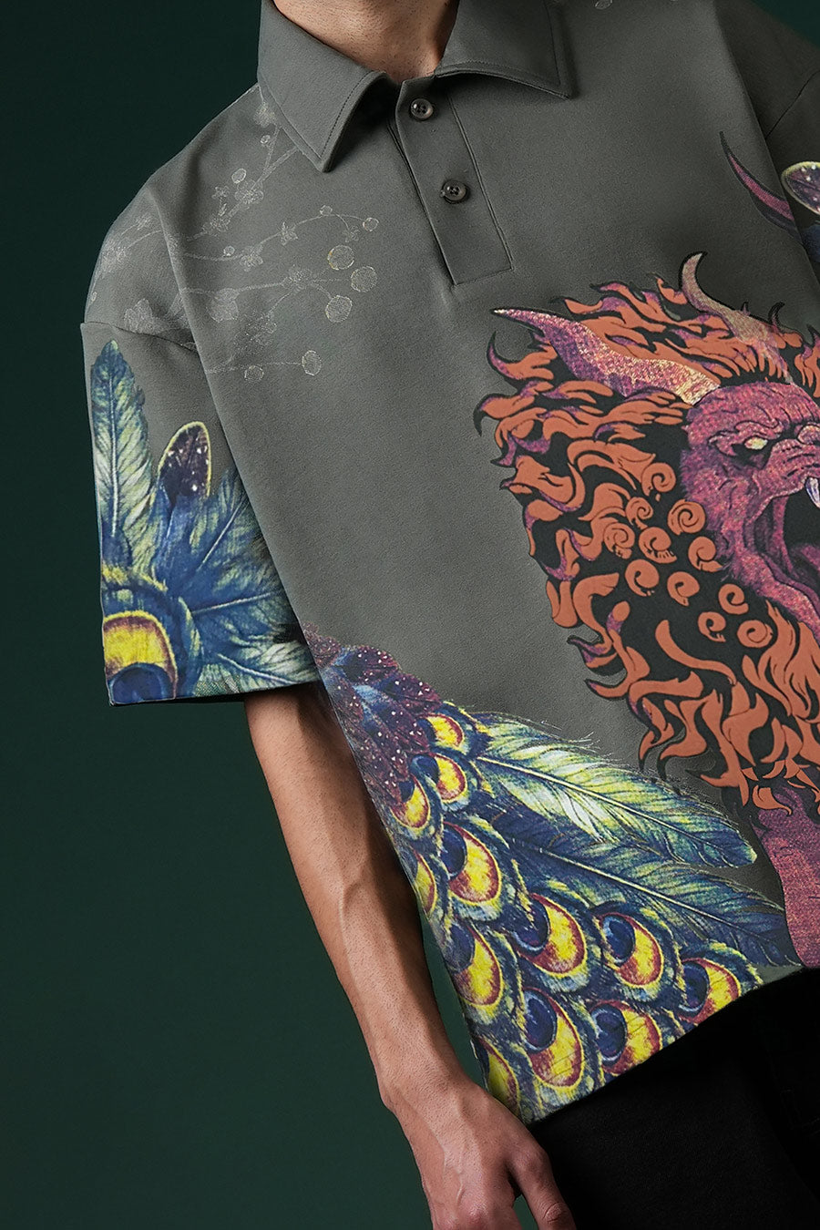 The Verdant Roar Polo T-shirt