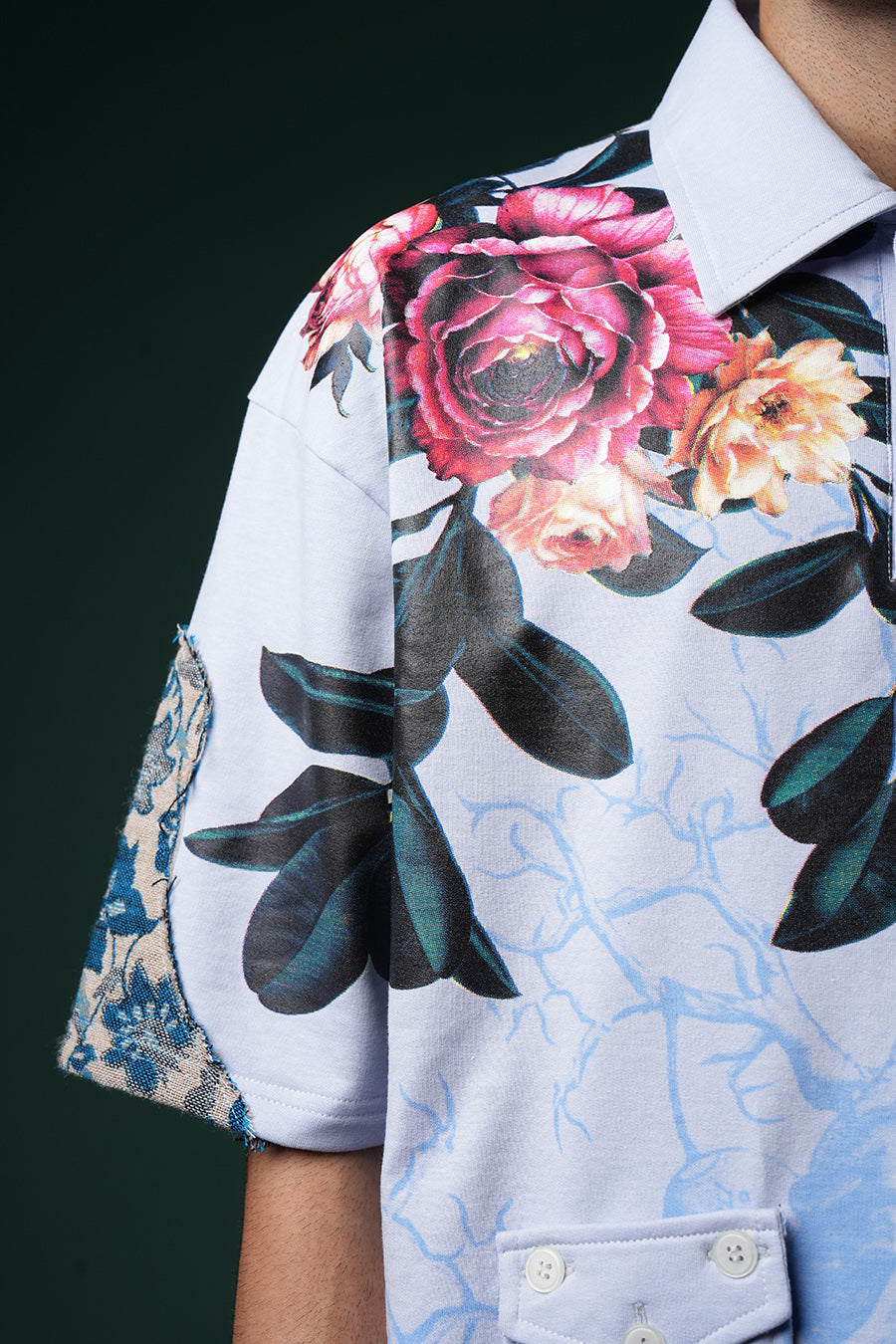 Neelvan Bloom Polo T-shirt