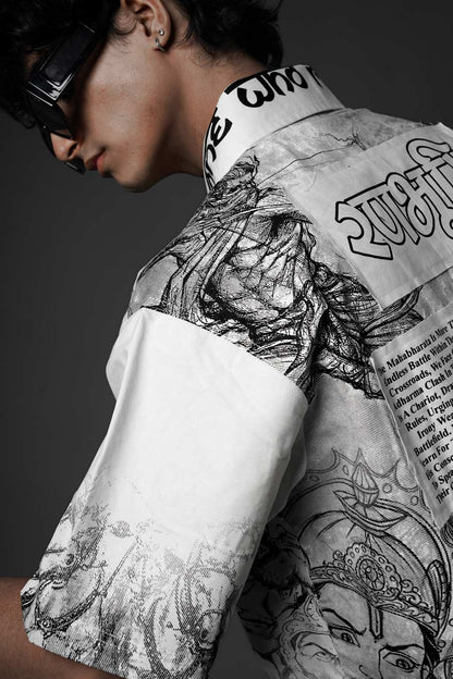 White Ranbhoomi Shirt