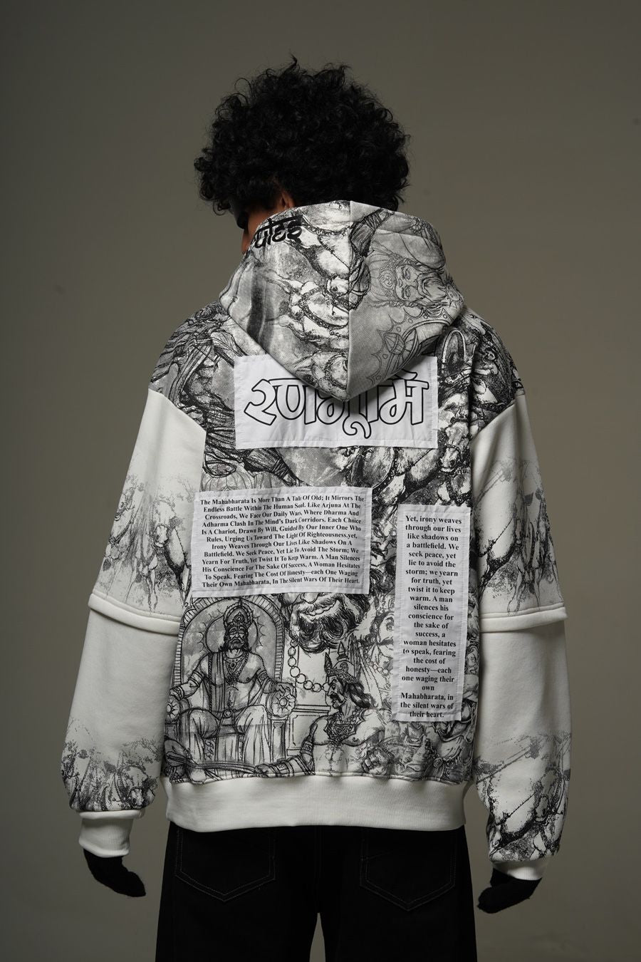 Sweatshirt White Ranbhoomi