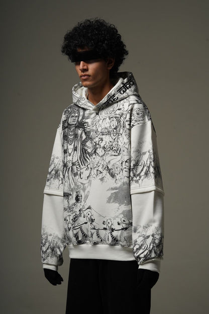 Sweatshirt White Ranbhoomi