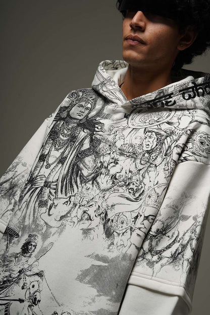 Sweatshirt White Ranbhoomi