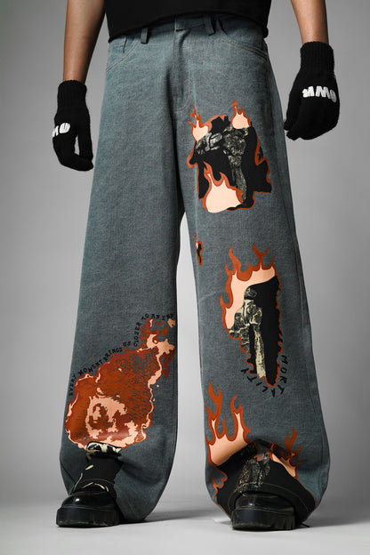 Mortality Grey Denims