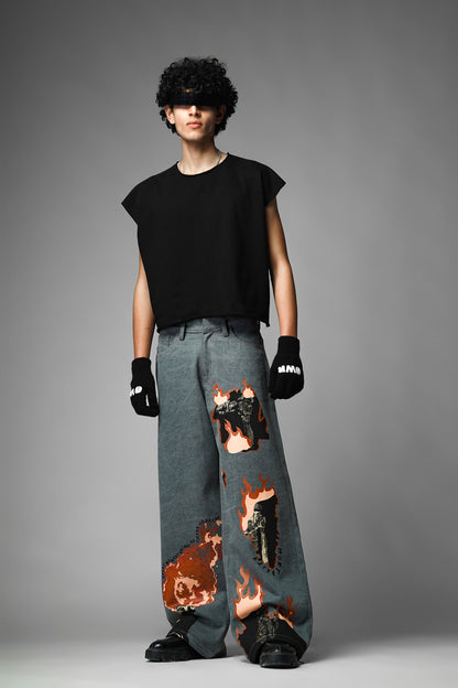 Mortality Grey Denims