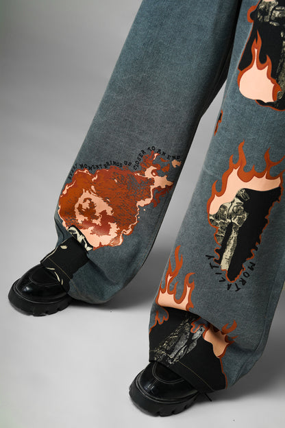 Mortality Grey Denims