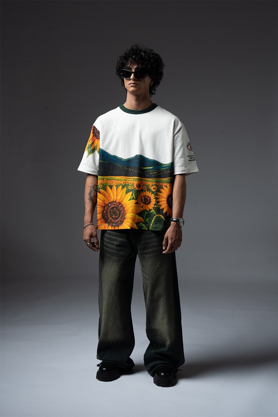 SurajMukhi White Tshirt