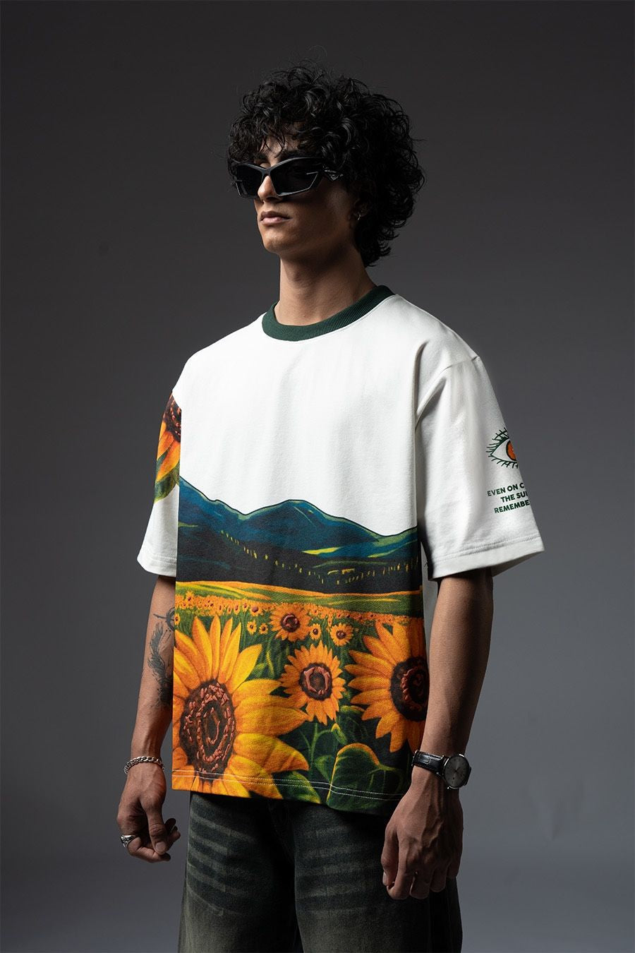 SurajMukhi White Tshirt