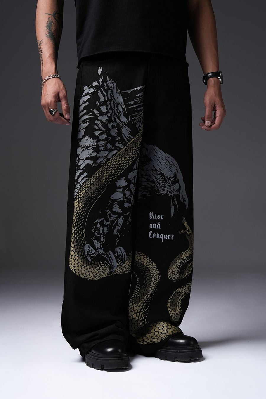 Rise and Conquer Black Denims