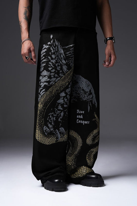 Rise and Conquer Black Denims