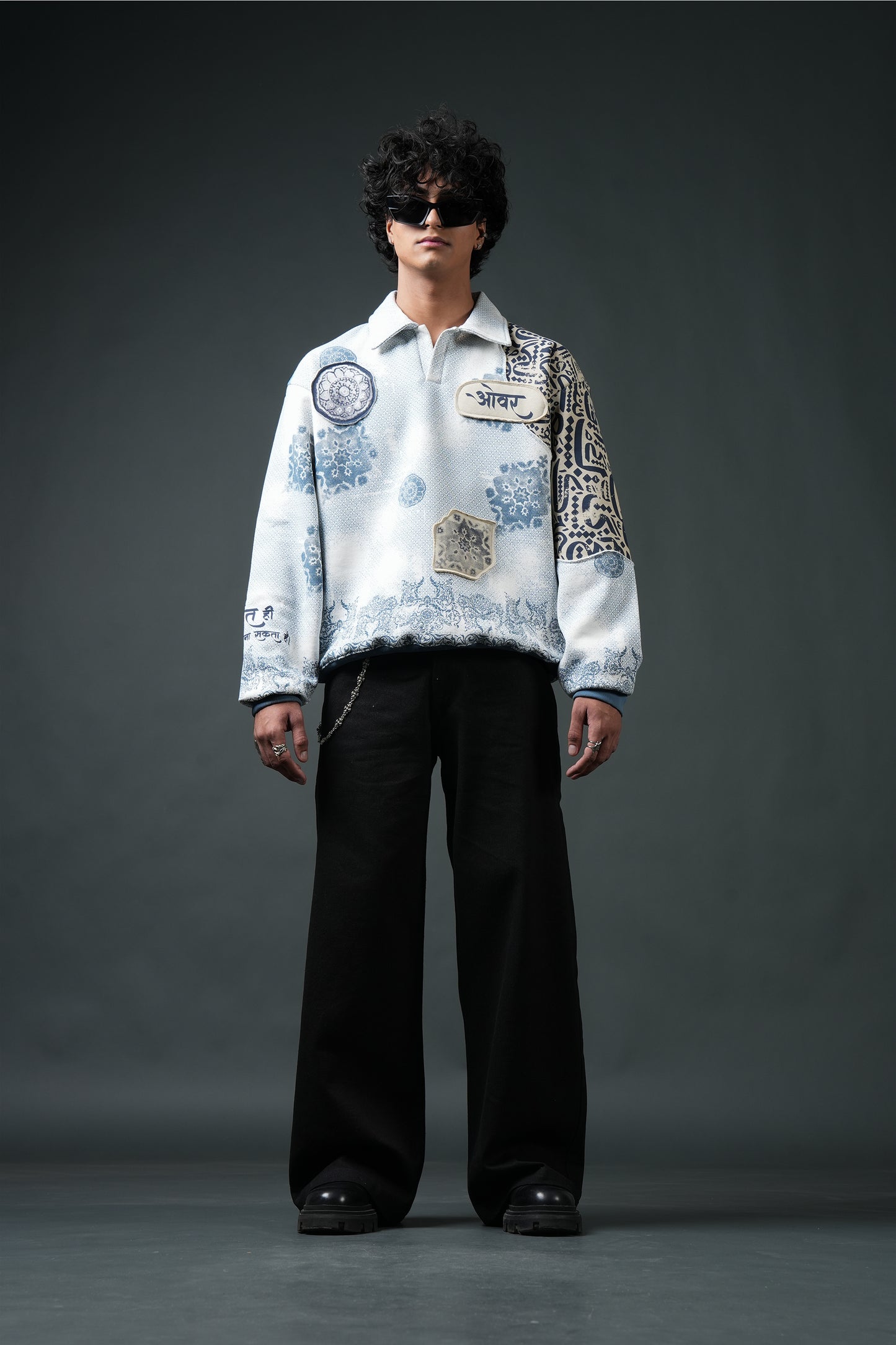 Ekanti-Kari Collared Sweatshirt