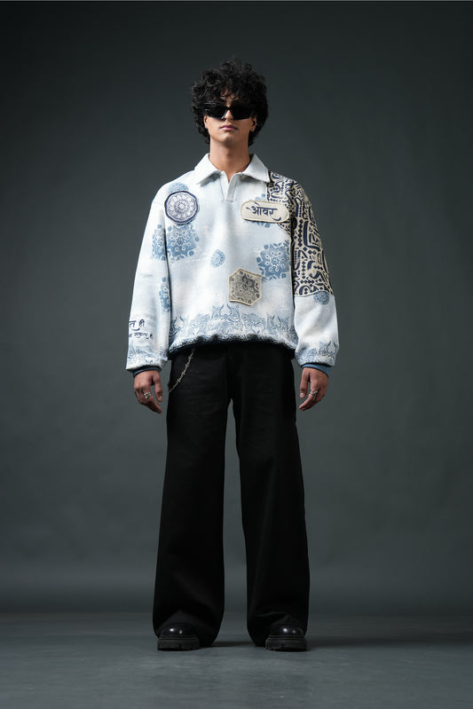 Ekanti-Kari Collared Sweatshirt