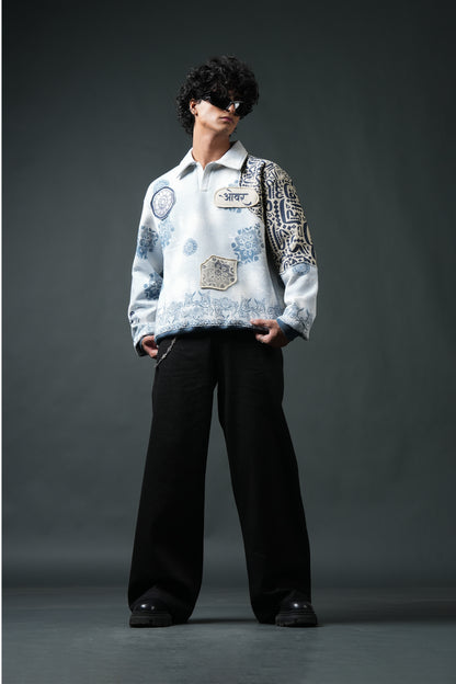 Ekanti-Kari Collared Sweatshirt