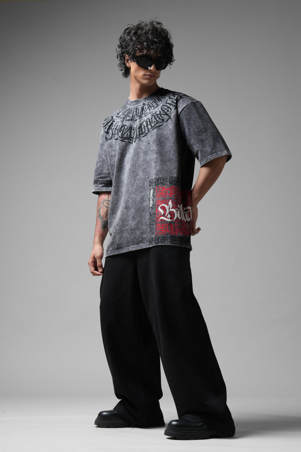 Balance Acid Washed Grey T-shirt