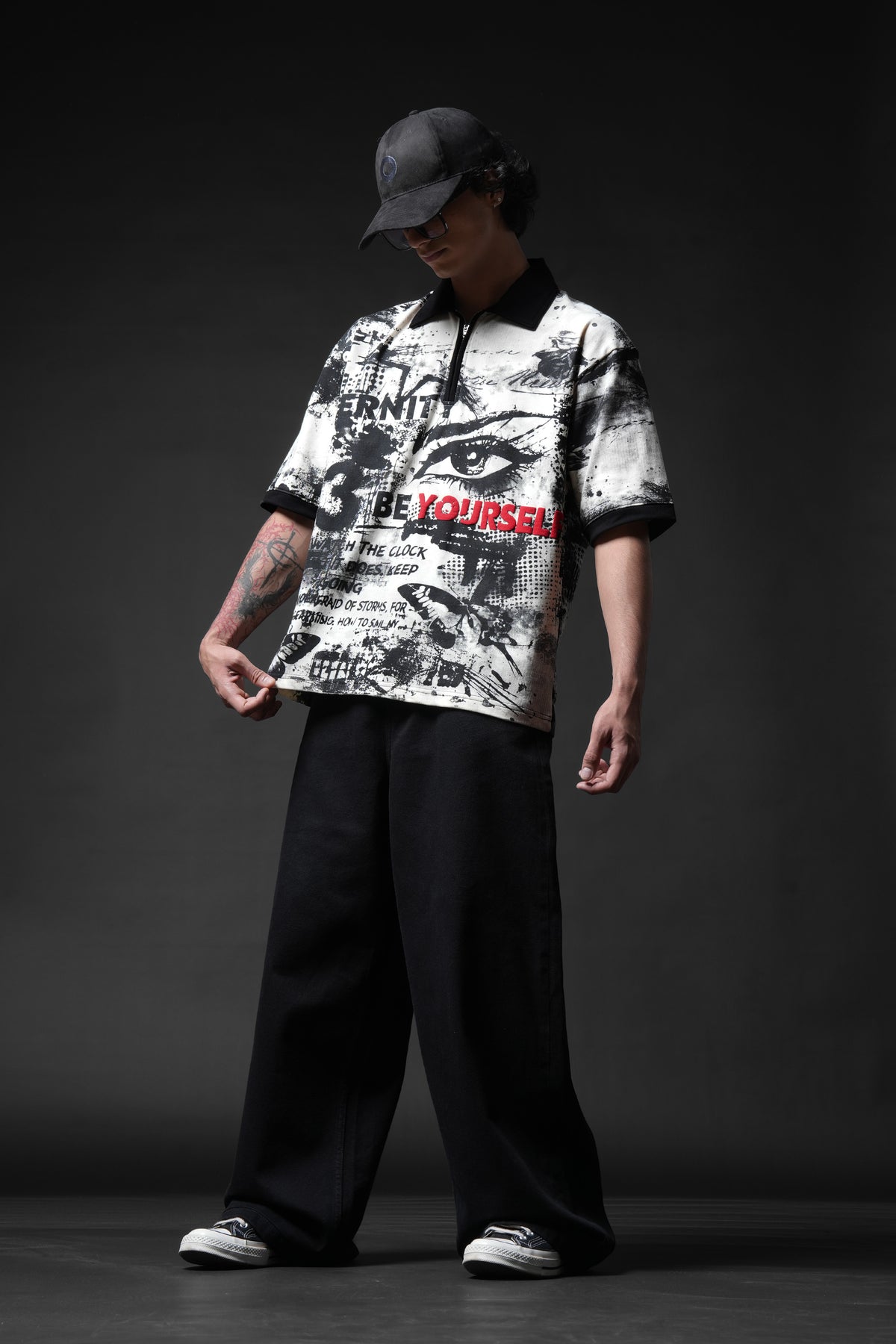 Be Yourself Collar T-shirt