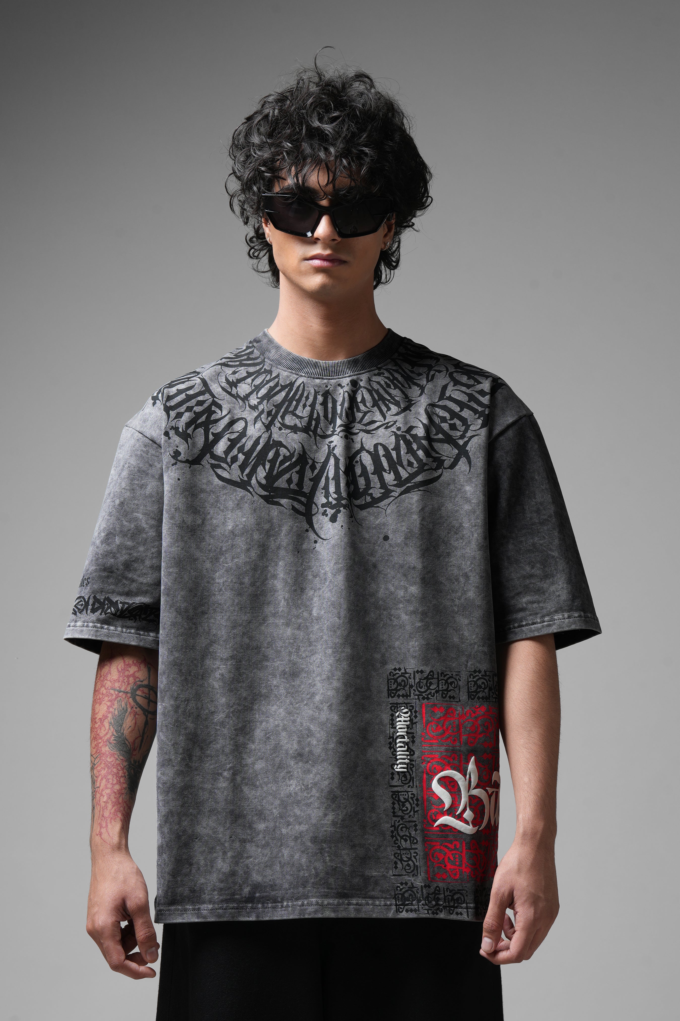 Balance Acid Washed Grey T-shirt