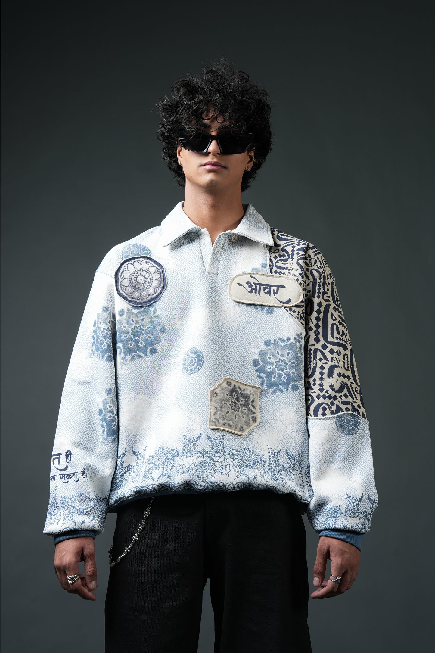 Ekanti-Kari Collared Sweatshirt