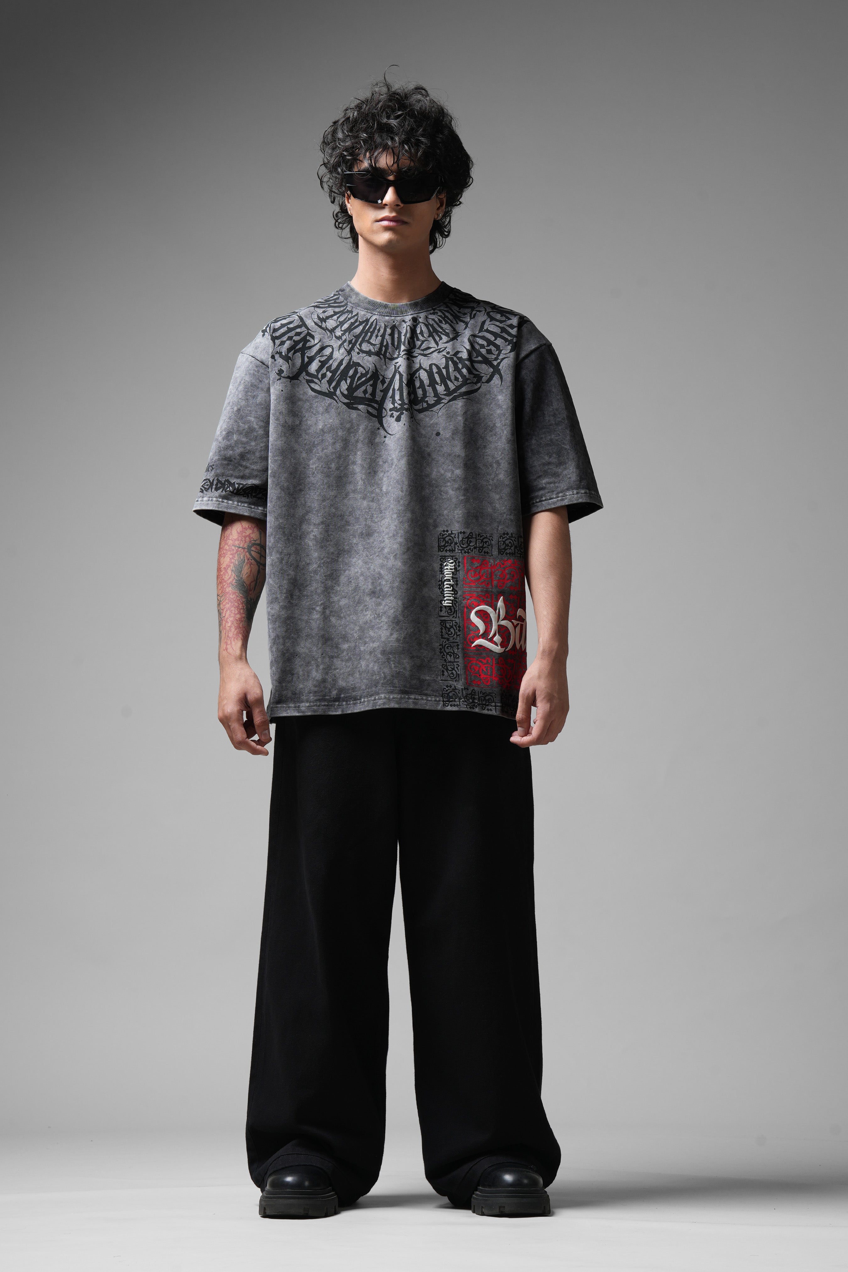 Balance Acid Washed Grey T-shirt