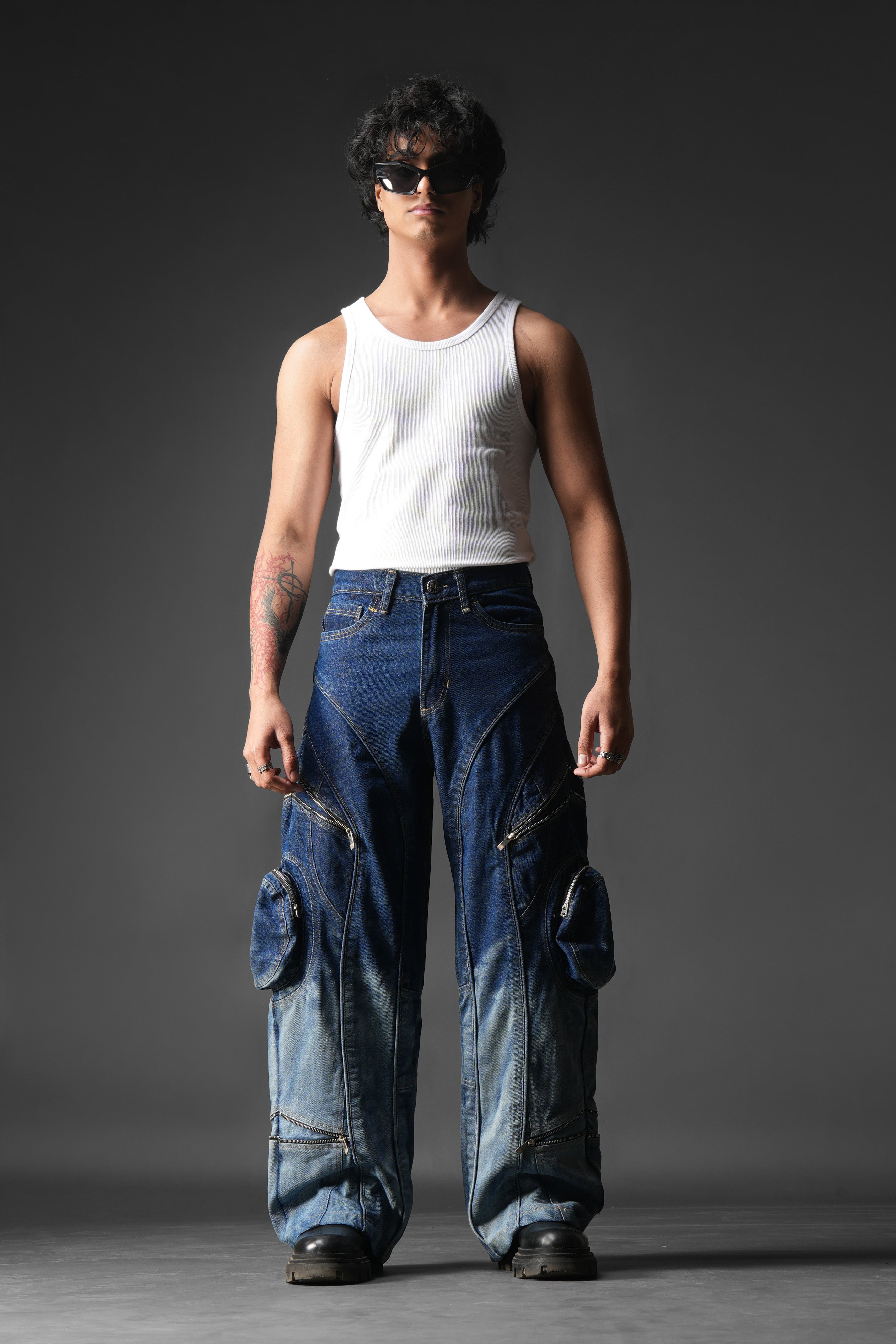 Ink Burn Utility Denims