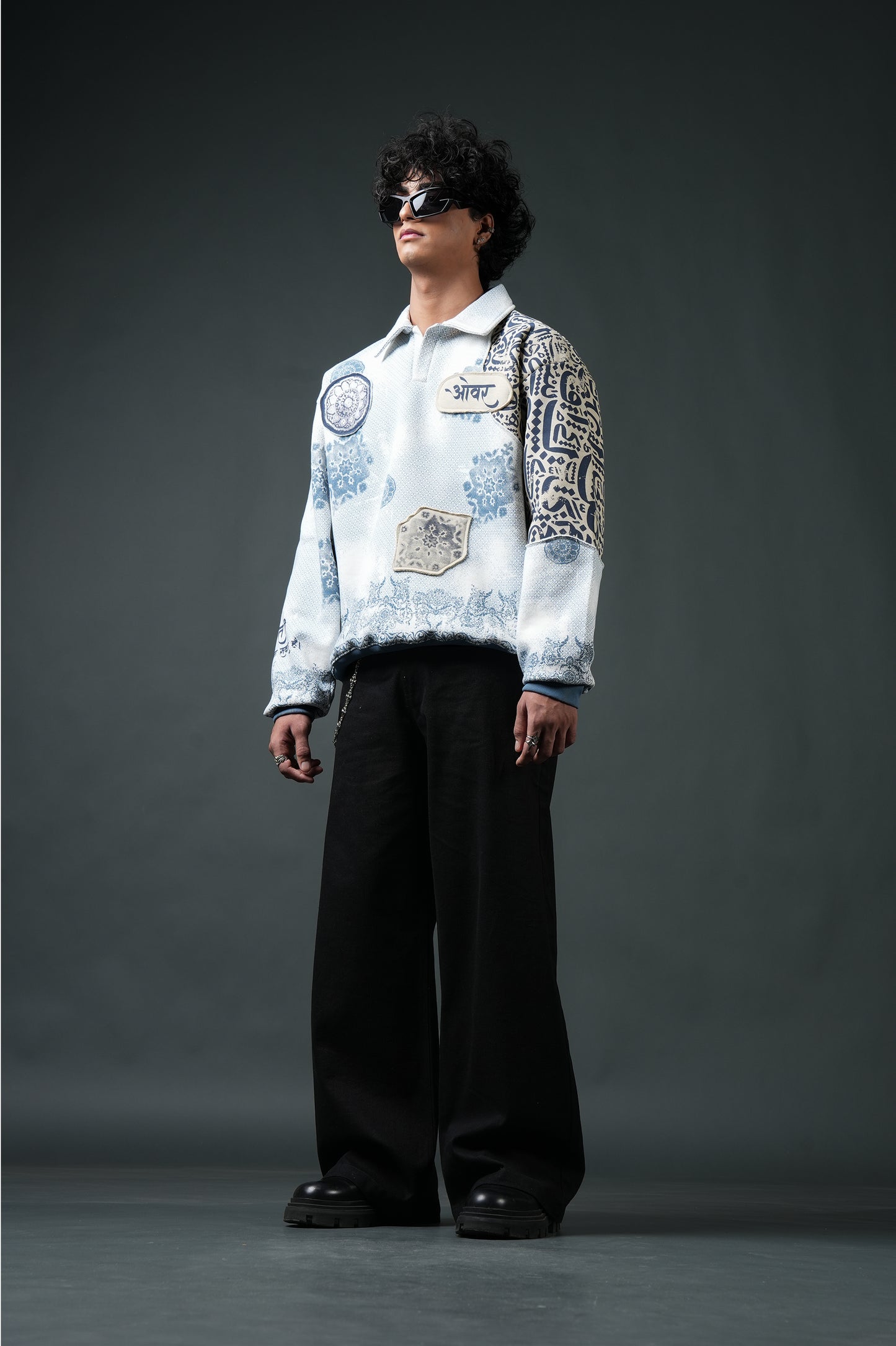 Ekanti-Kari Collared Sweatshirt