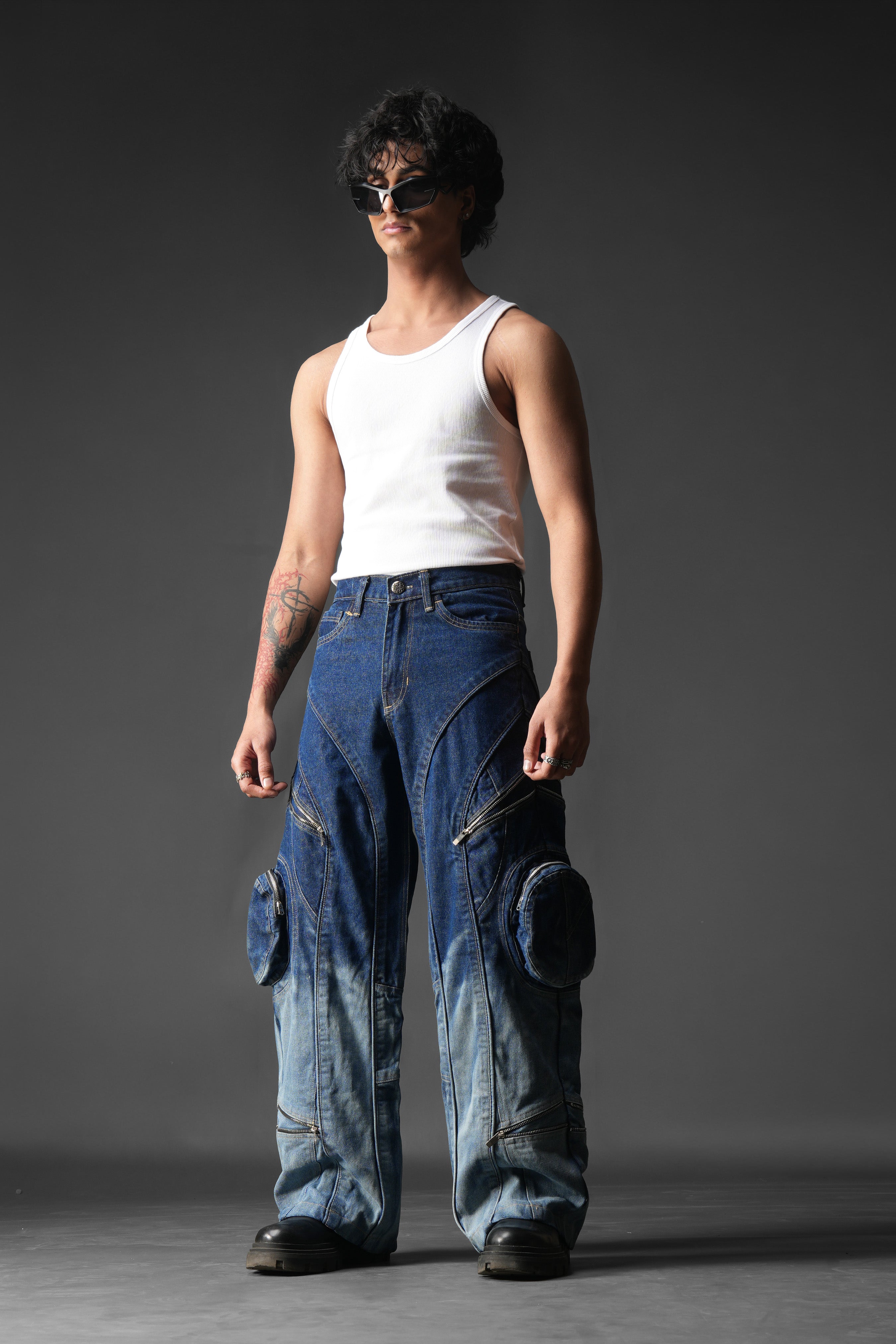 Ink Burn Utility Denims