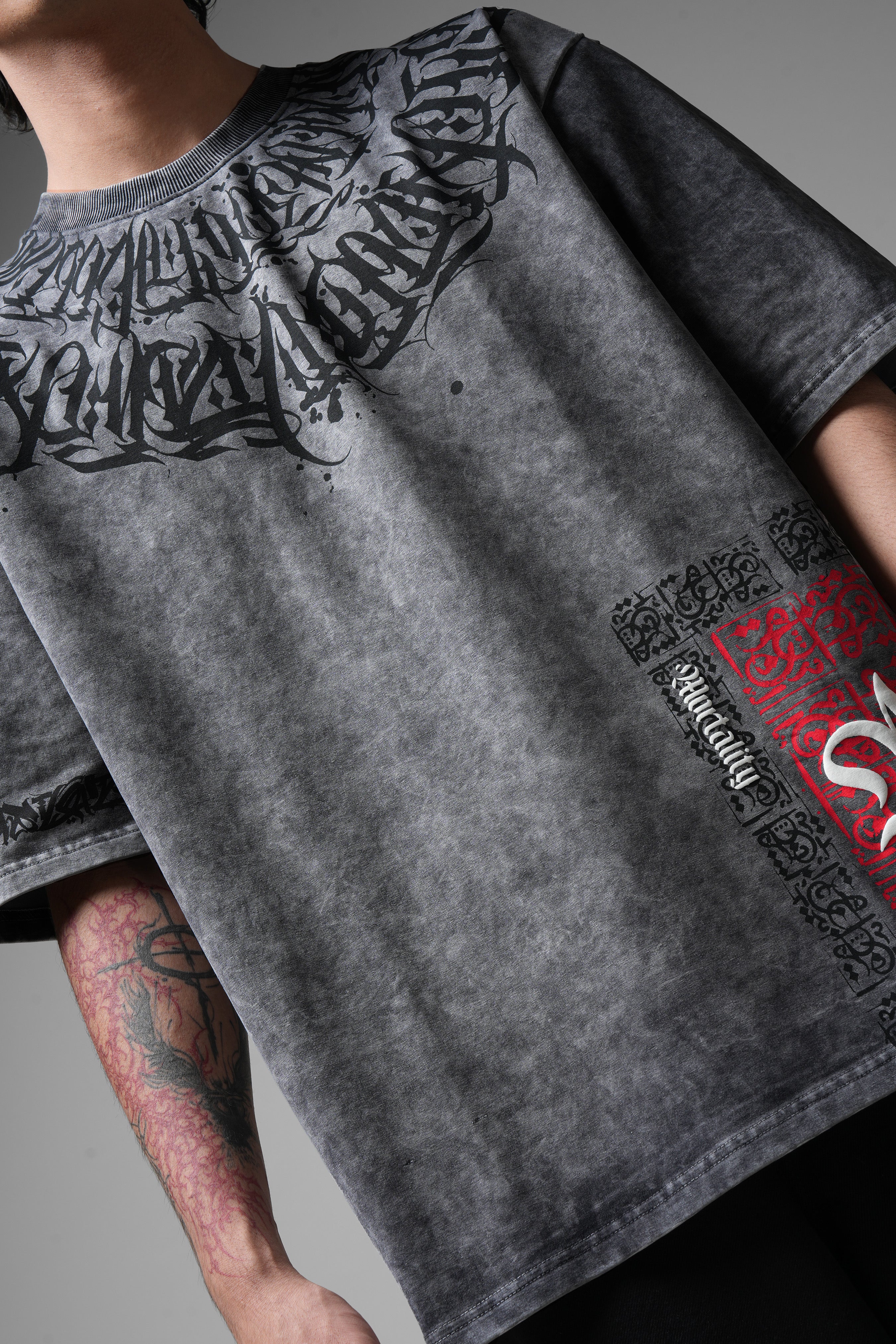 Balance Acid Washed Grey T-shirt