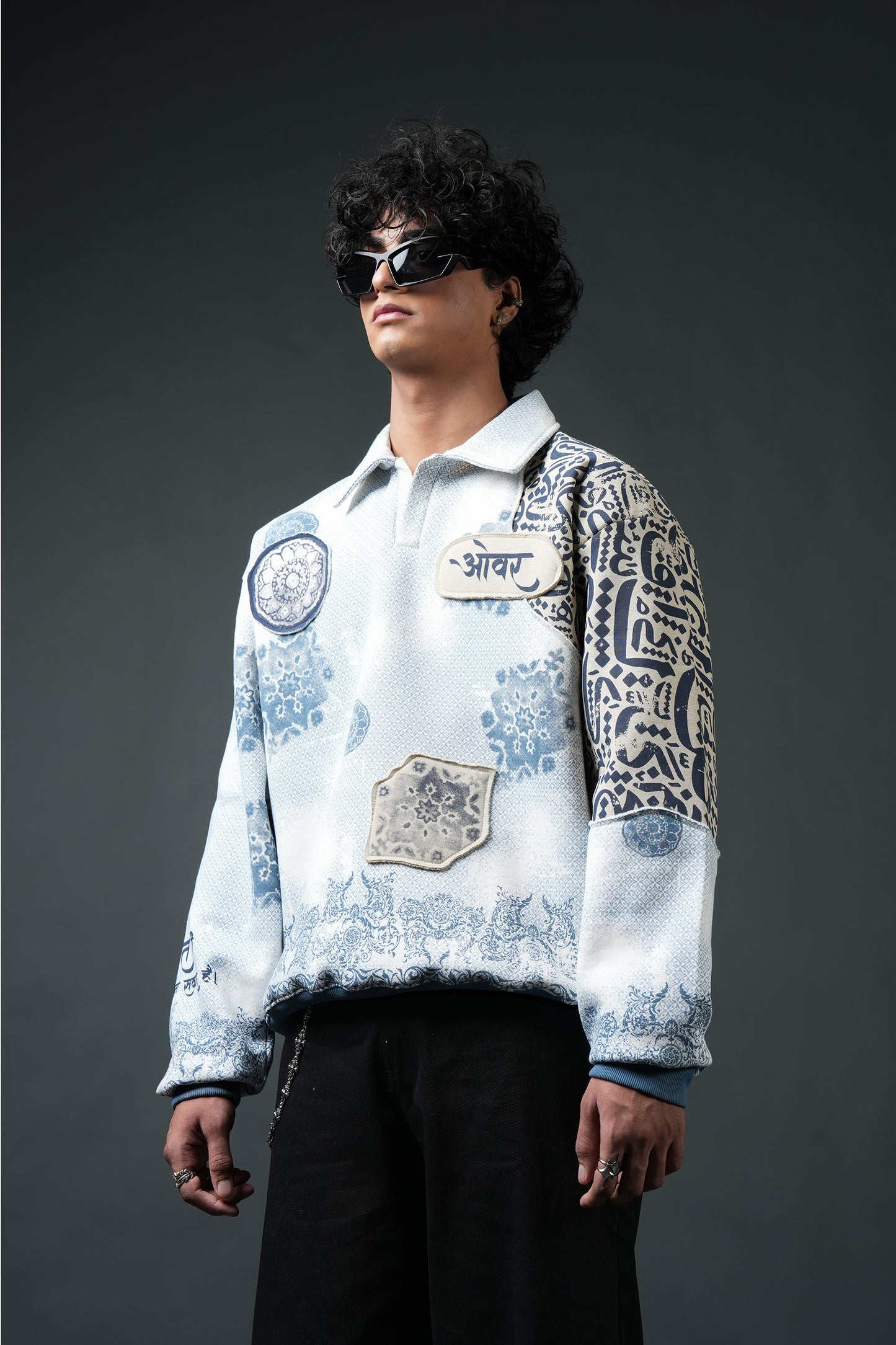 Ekanti-Kari Collared Sweatshirt