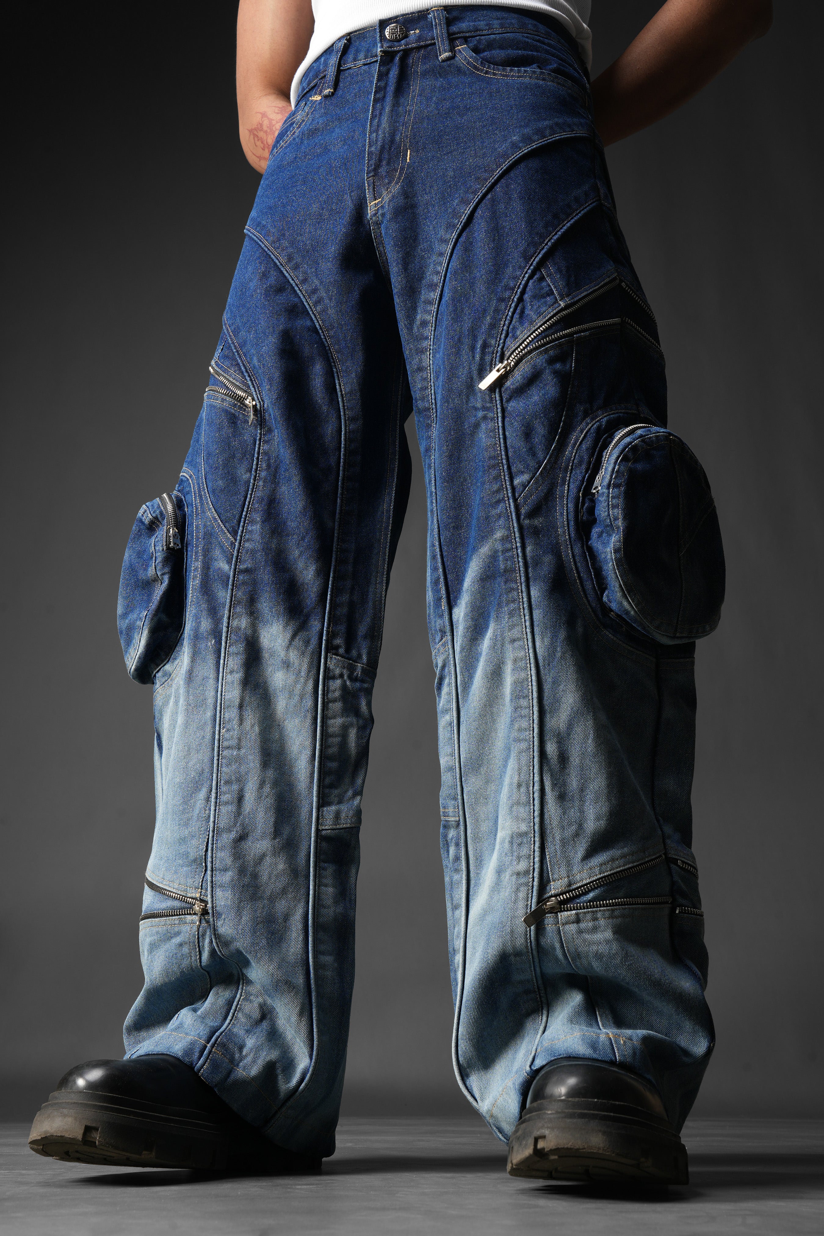 Ink Burn Utility Denims