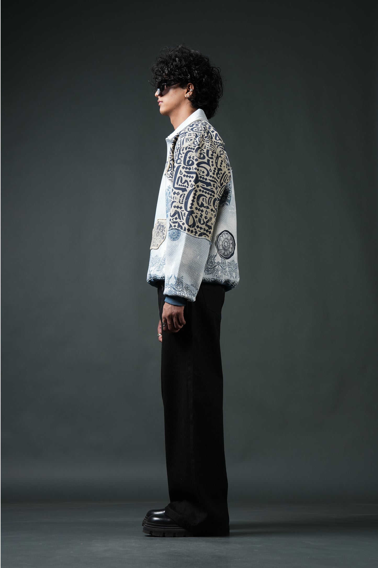 Ekanti-Kari Collared Sweatshirt