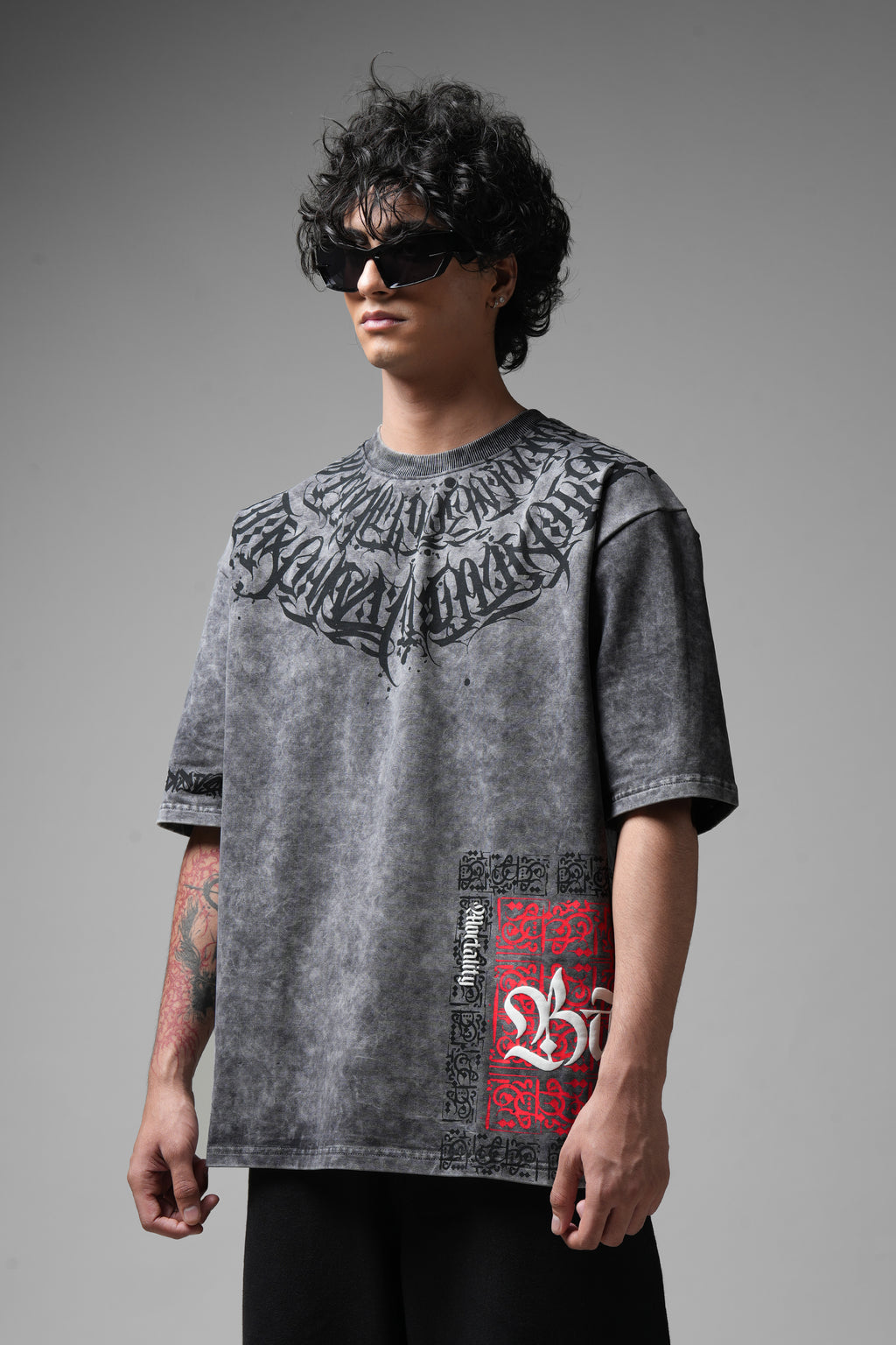 Balance Acid Washed Grey T-shirt