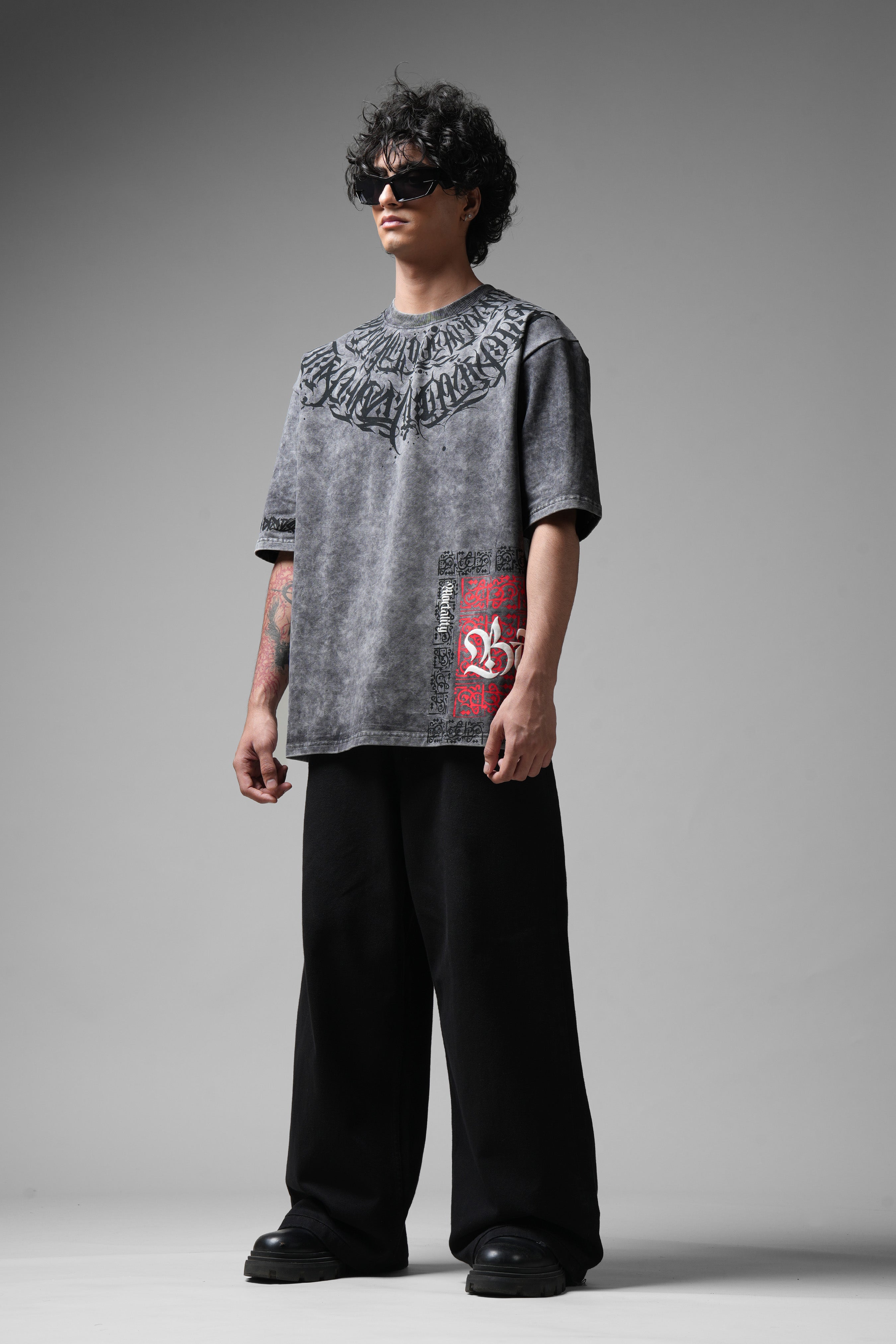 Balance Acid Washed Grey T-shirt