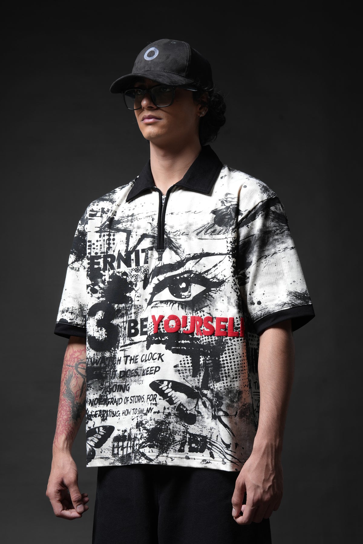 Be Yourself Collar T-shirt