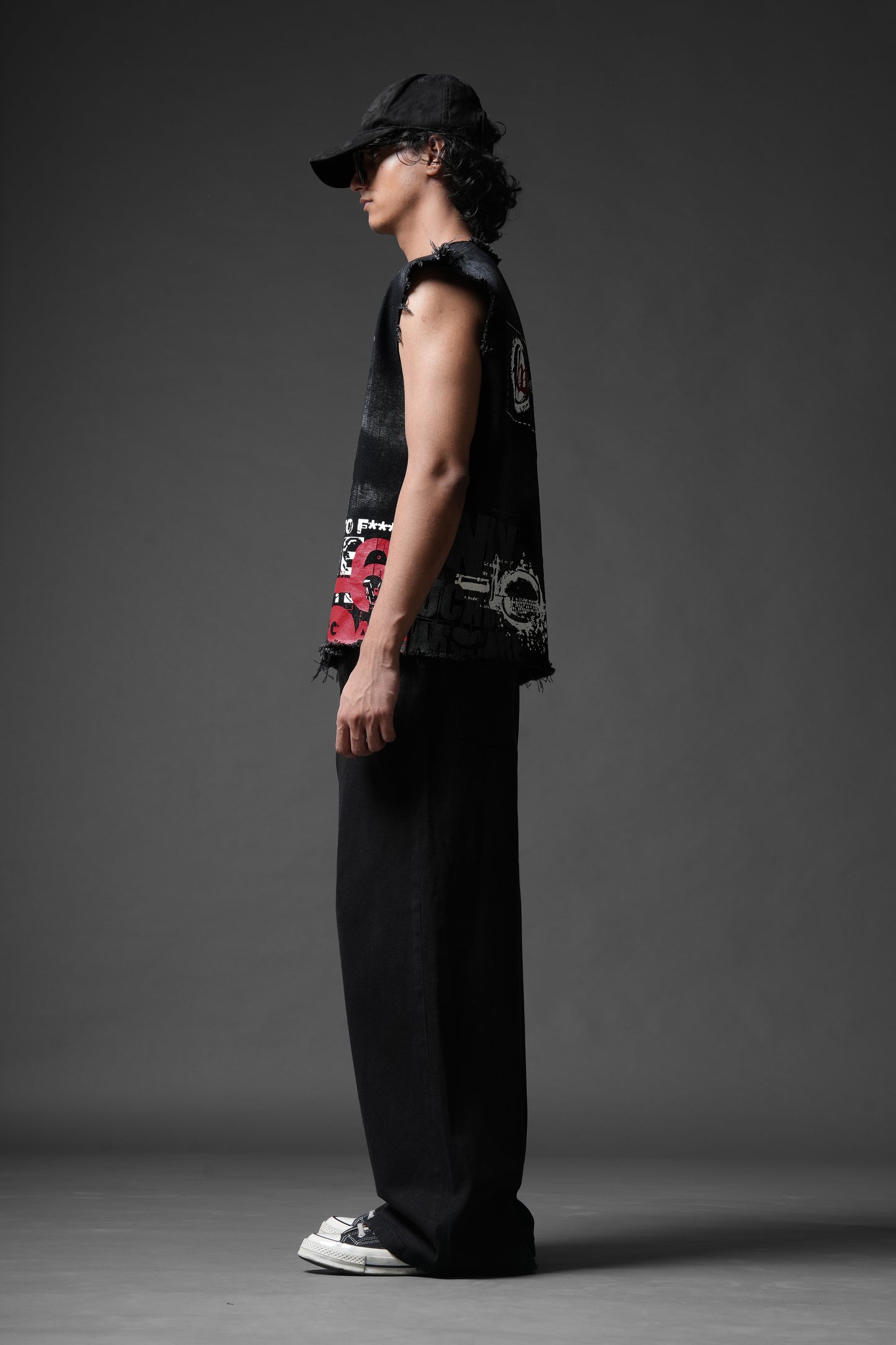 Bleeding Silence Denim Tank